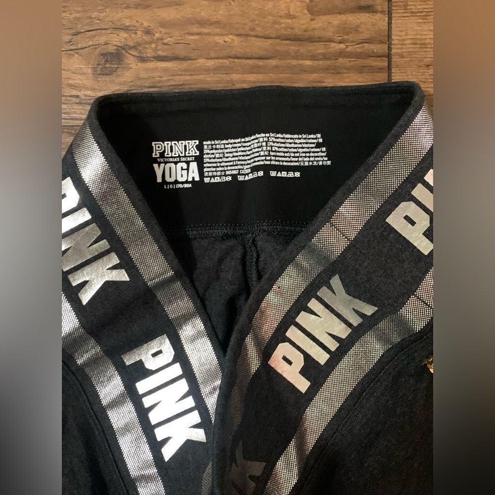 PINK VS STRIPE BLING DOG SHIRT / YOGA LEGGINGS OUTFIT SET L - Picture 12 of 12